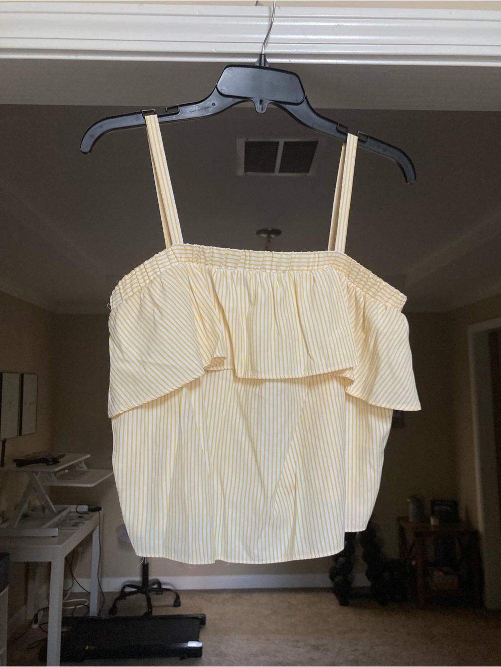 Forever 21 Yellow Striped Top